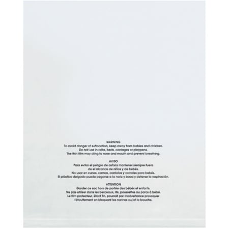 Officespace 10 x 15 in. 2 Mil Flat Suffocation Warning Poly Bags OF3352625